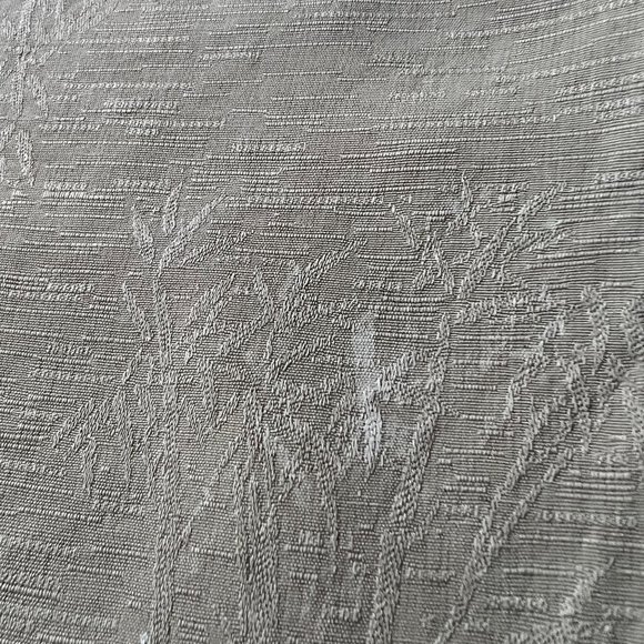 Coconut Bobs 100% Silk Mens Large Hawaiian Camp Shirt Khaki Palm Tree Print - Picture 4 of 13